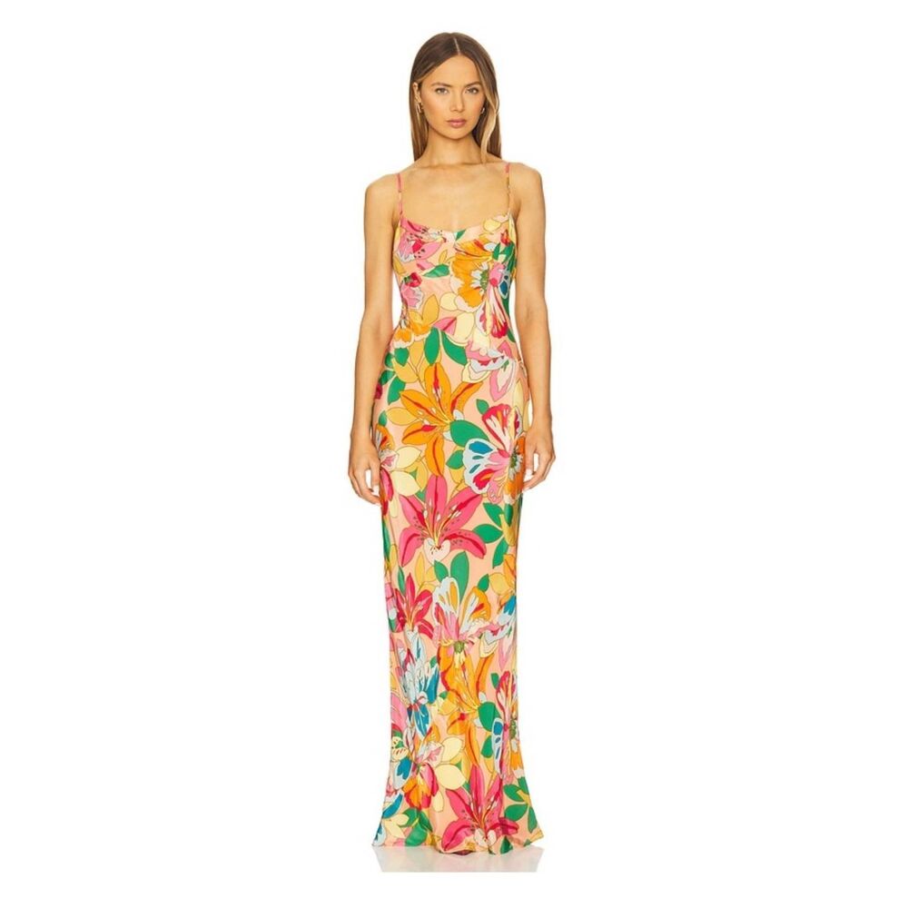 Amanda Uprichard Janeiro Maxi Dress‎ in Botanico